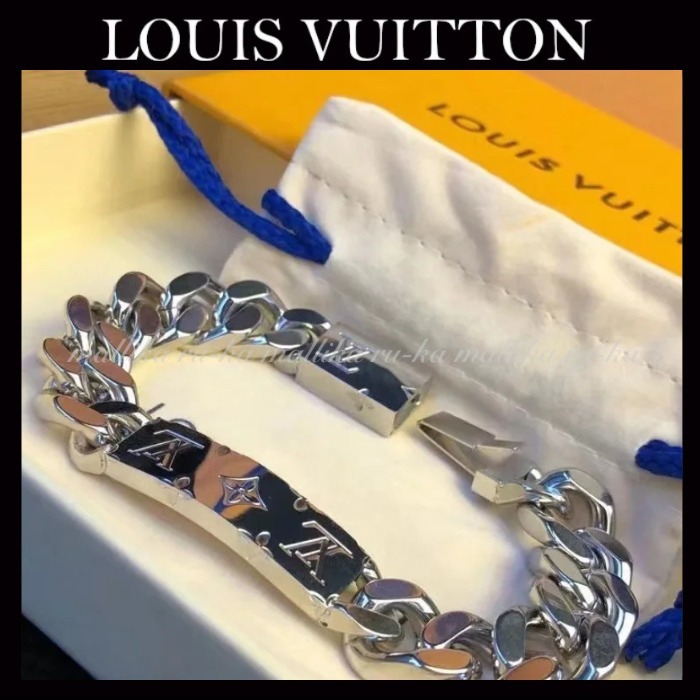 すぐ届く☆国内発【LV】チェーンブレスレット モノグラム