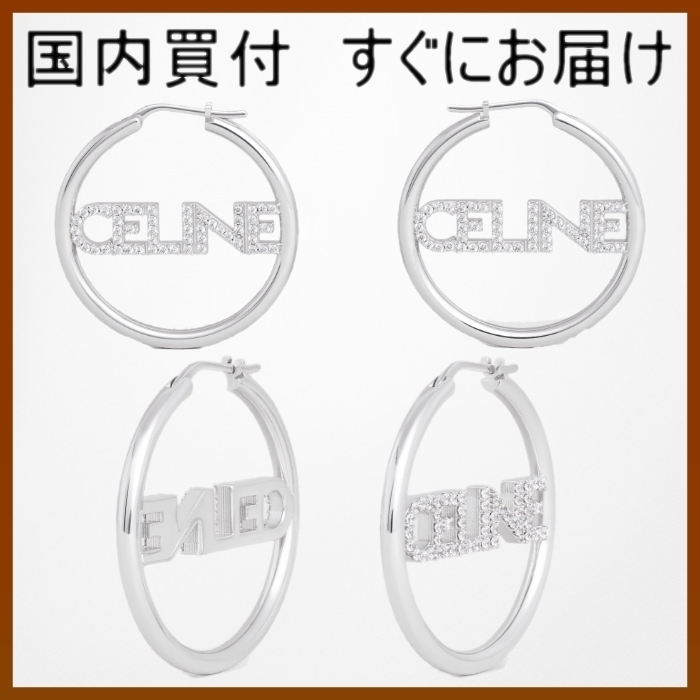 新作♪国内発送【CELINE】モノクローム ストラスフープ
