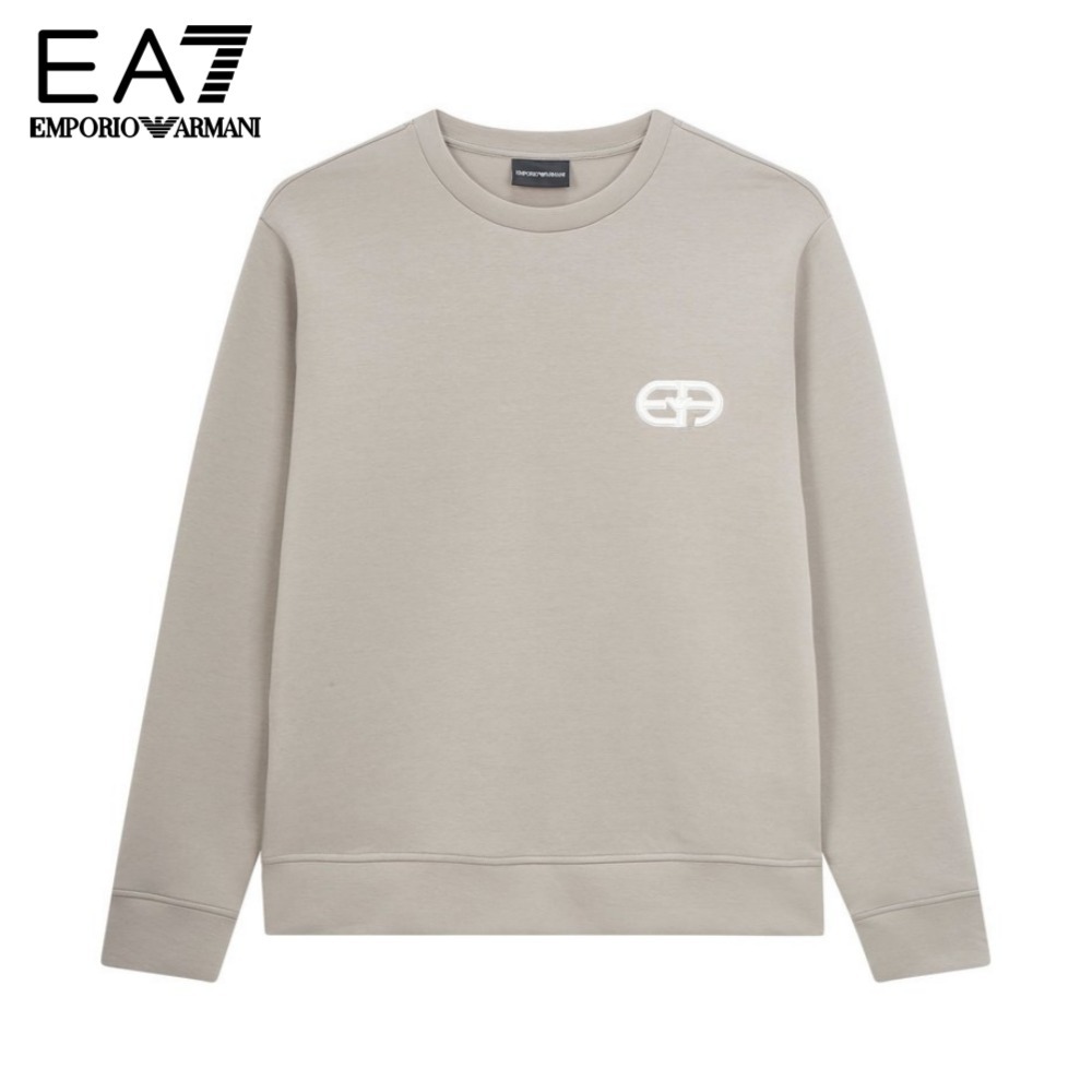 【EMPORIO ARMANI】 ★ Men's Round Logo Soft Sweatshirt ★