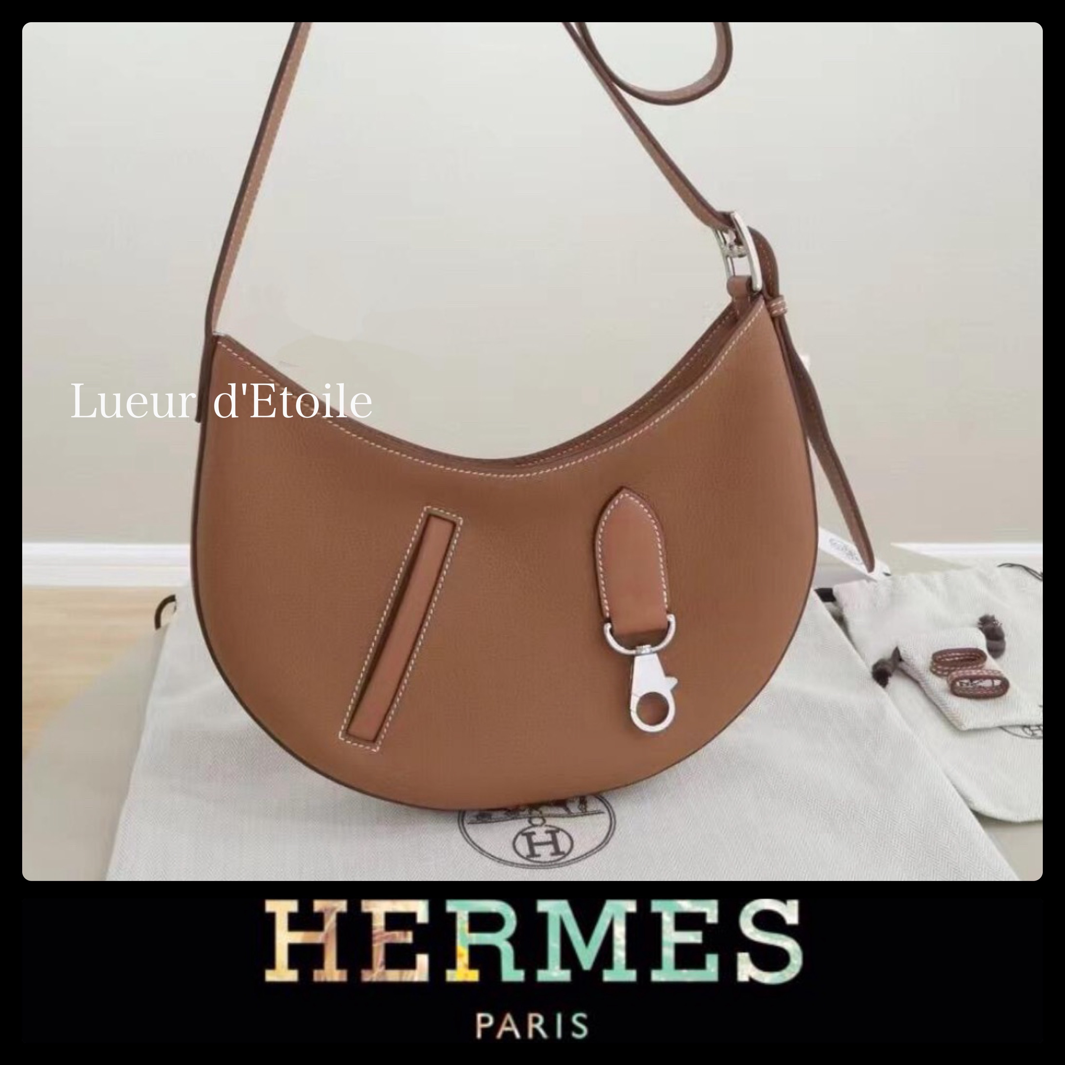 【Gold】HERMES ペティット アルソン ラウンドバッグ
