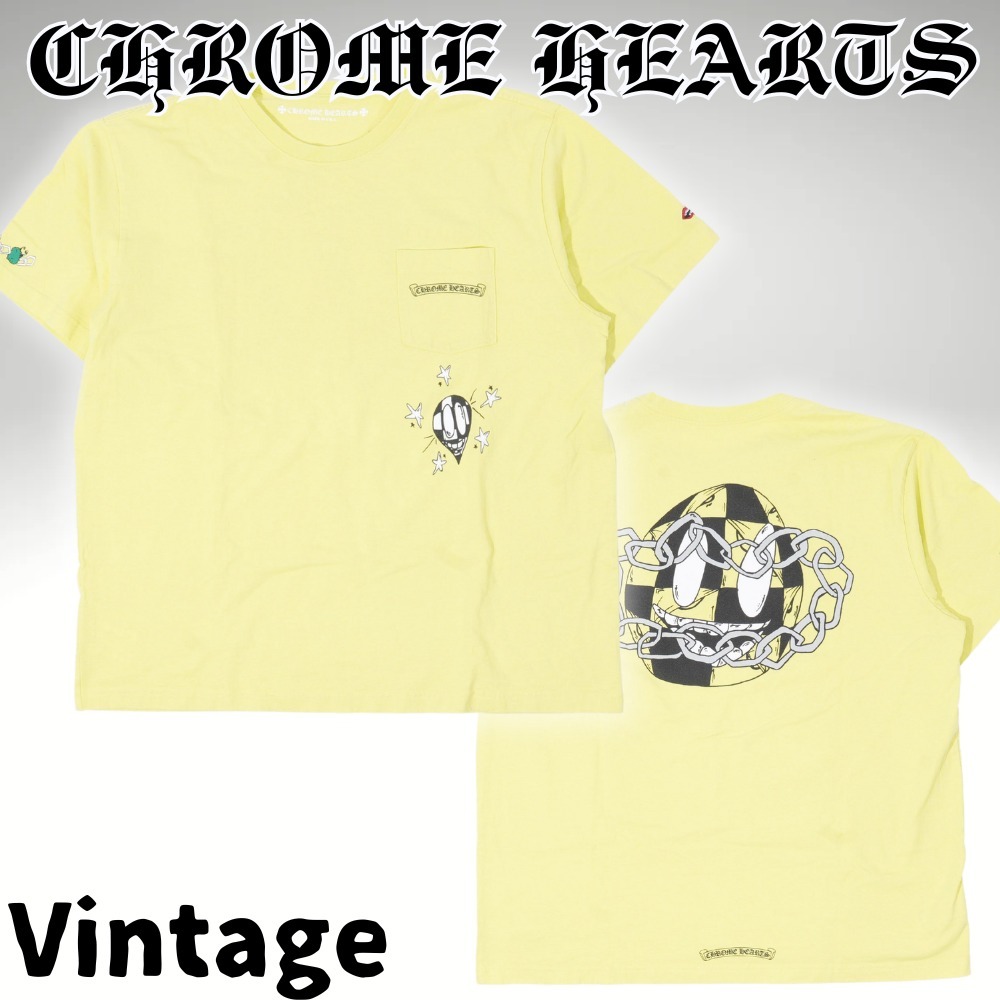【ヴィンテージ】Rank:S☆クロムハーツ Yellow MattyBoy Tシャツ