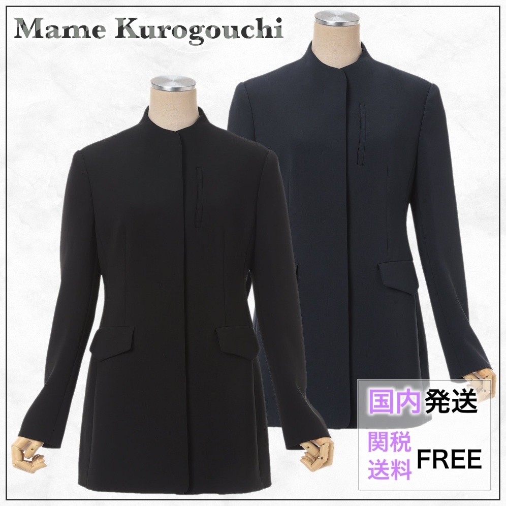 【国内買付】Mame Kurogouchi Mao スタンドカラージャケット