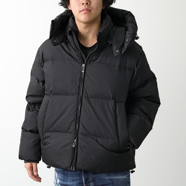 EMPORIO ARMANI ダウンジャケット 6D1BC3 1NNXZ フード付 総柄