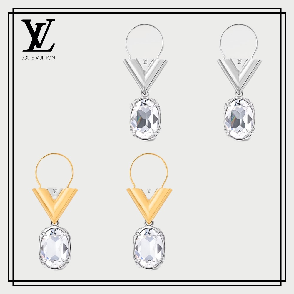 すぐ届く＊国内発送【Louis Vuitton】ピアス・V フォー ヴィトン