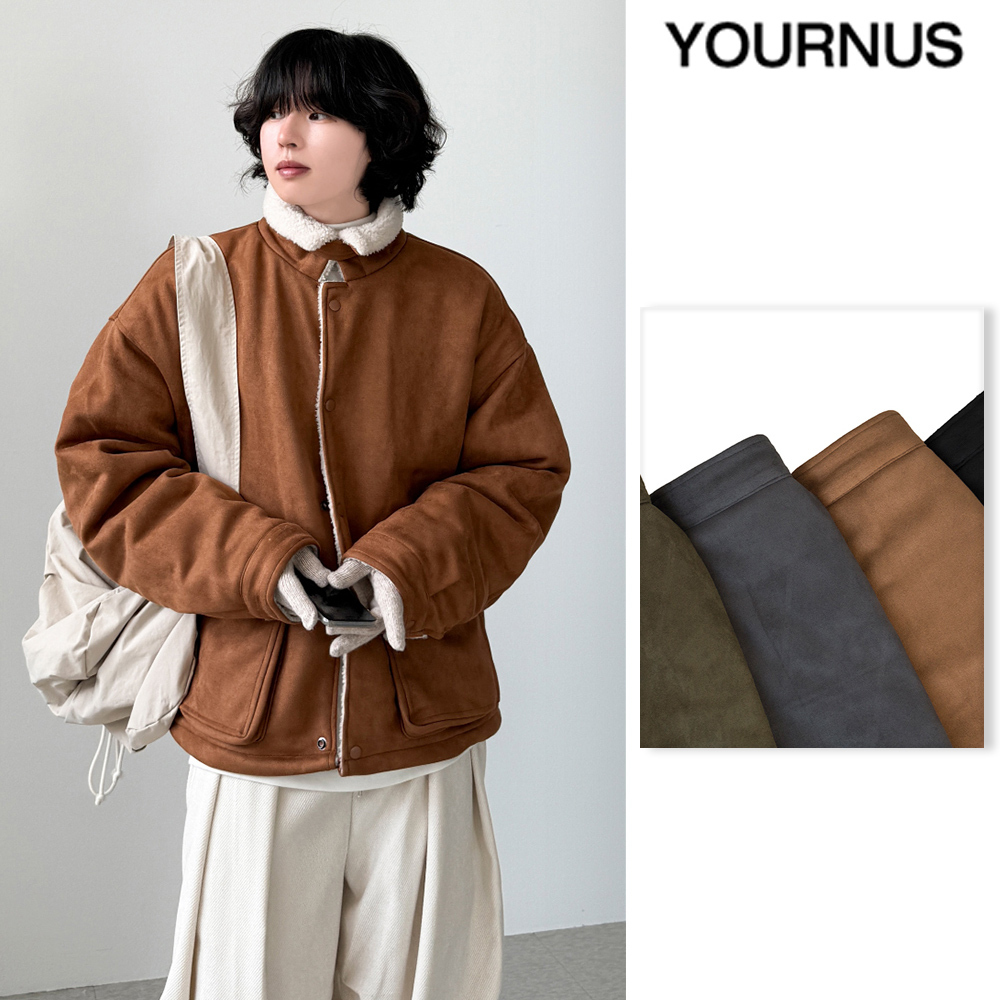 【YOURNUS】Suede Fur Mustang Jacket