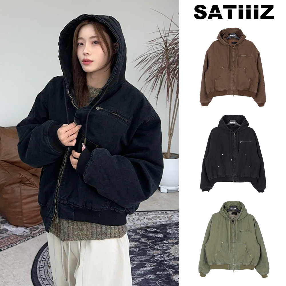 【SATIIIZ】Dinen Vintage Work Hood Jumper (4oz)
