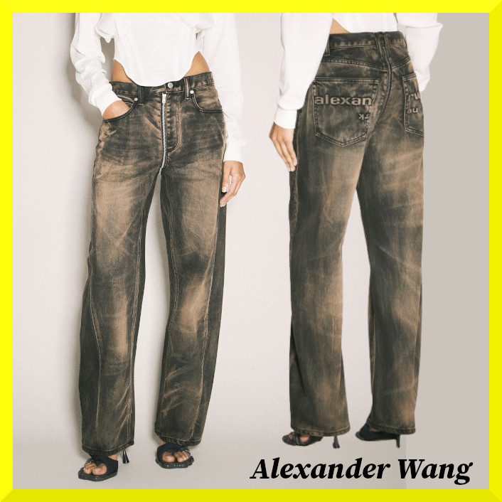 Alexander Wang☆関税込☆ブリーチ仕上げ バルーンジーンズ