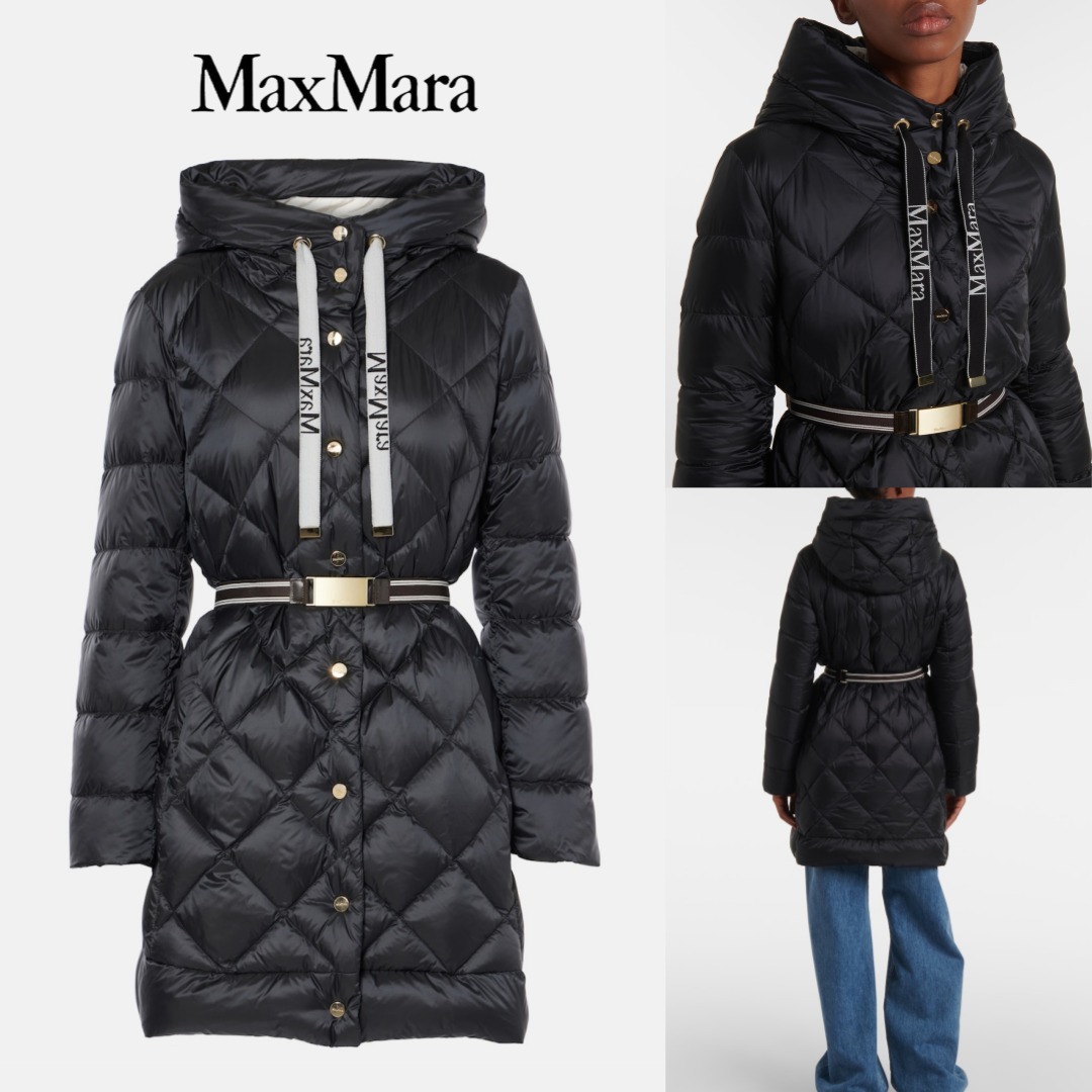★Max mara★ エレガントで暖かい ダウンジャケット Black color