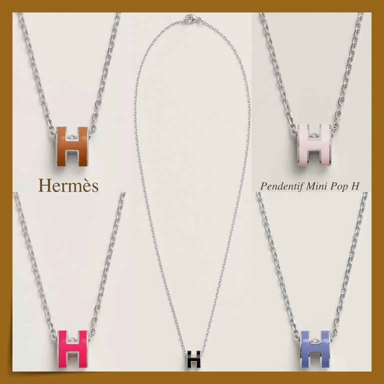 【HERMES】 人気☆プレザントにも 可愛い Mini Pop H ネックレス