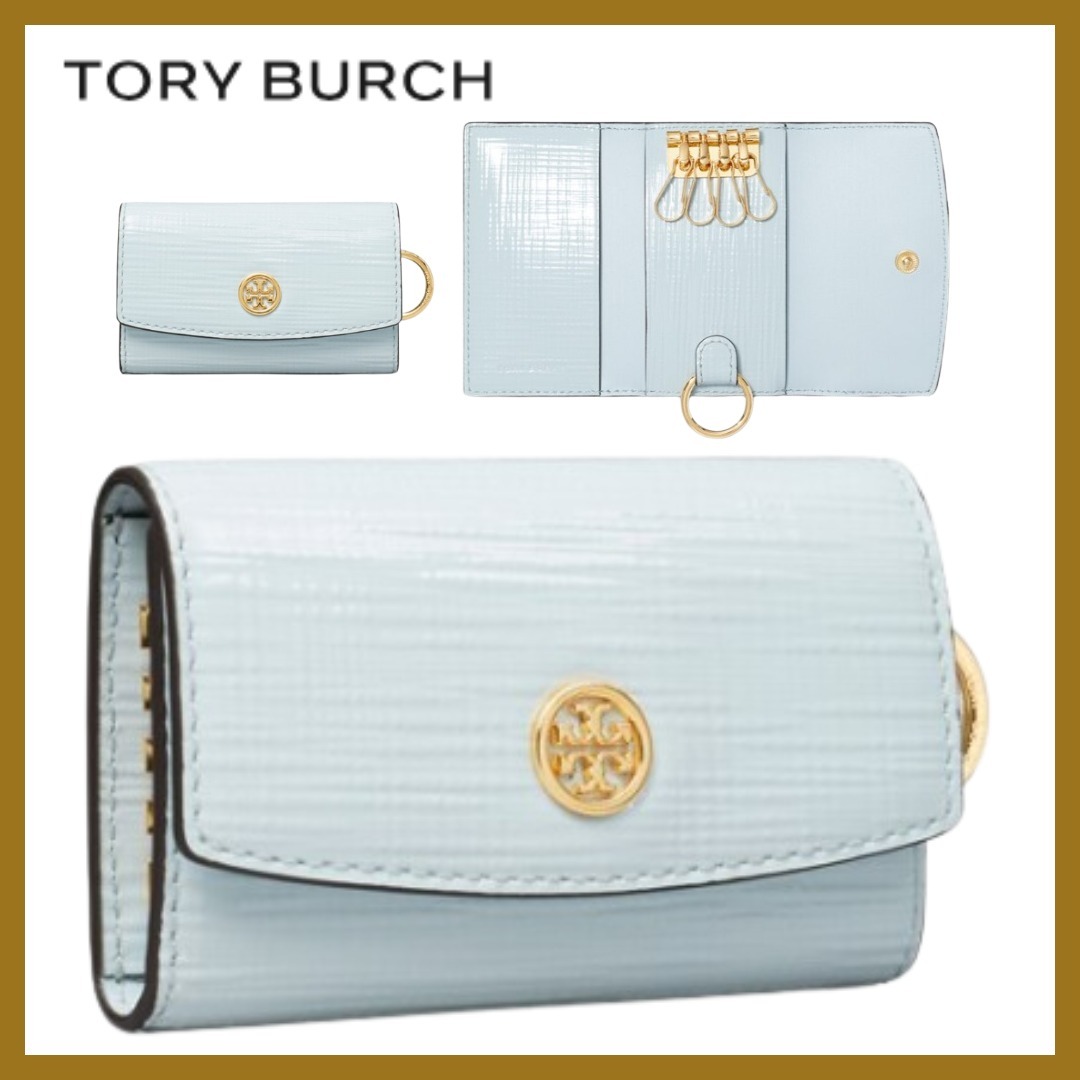 ギフトにも最適 *TORYBURCH* ロビンソン クロスハッチキーケース