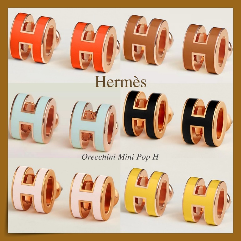 【HERMES】エレガント輝く耳元になる ☆ 上品 Mini Pop H ピアス
