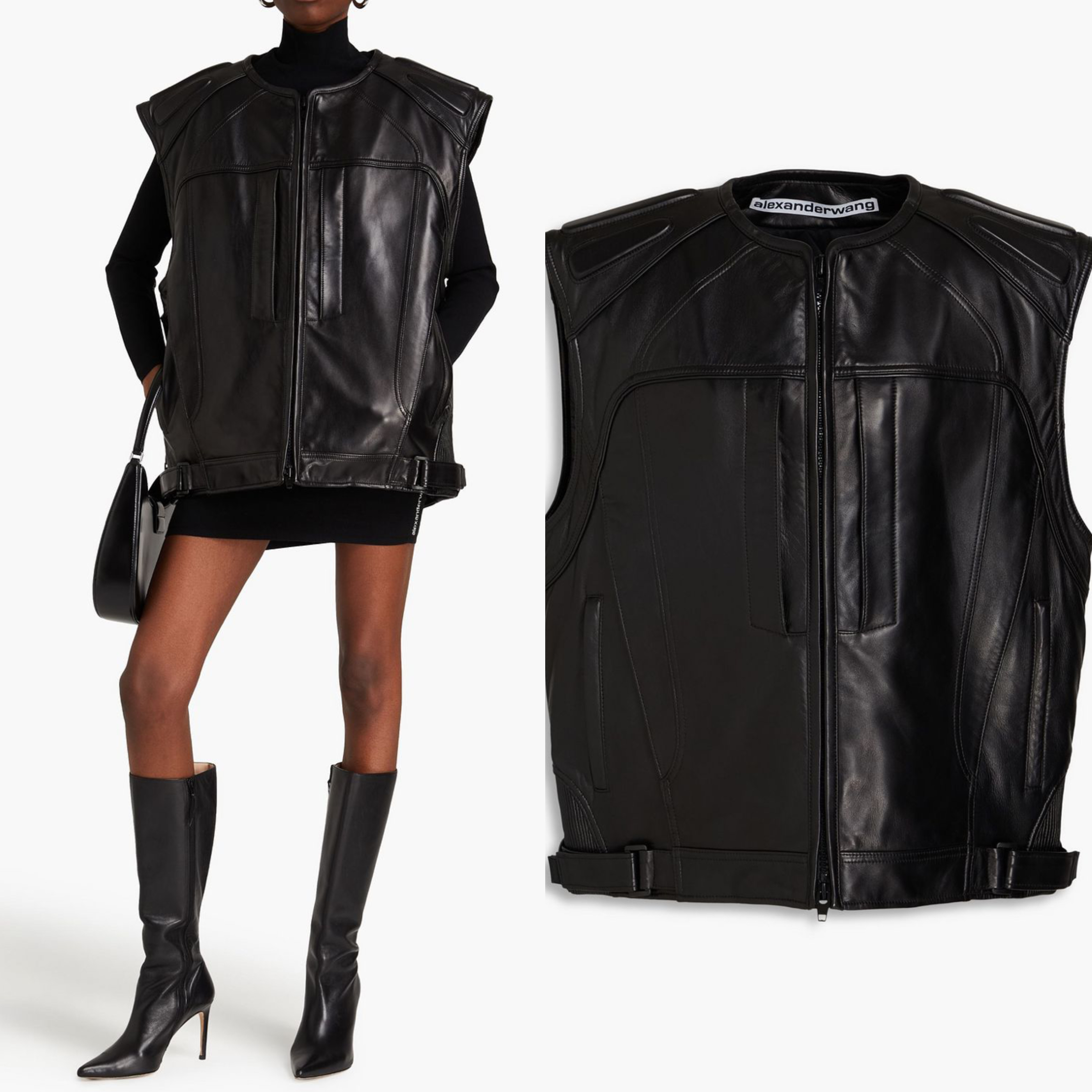 ALEXANDER WANG ジャケット レザー ベスト
