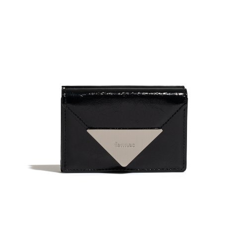 折りたたみ財布 FENNEC CRINKLE TRIANGLE TRIPLE WALLET D BLACK FM2PK07BKF
