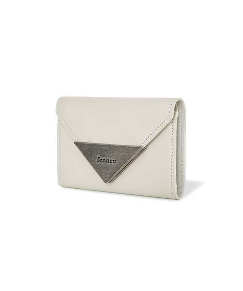 折りたたみ財布 FENNEC MATT TRIANGLE WALLET CREAM FNFWT02CEF