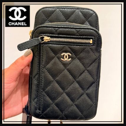 【お洒落☆CHANELロゴ】 Kelly フォンケース ショルダーバッグ ケリー CHANEL(シャネル) バッグ・カバン(レディース) - 海外