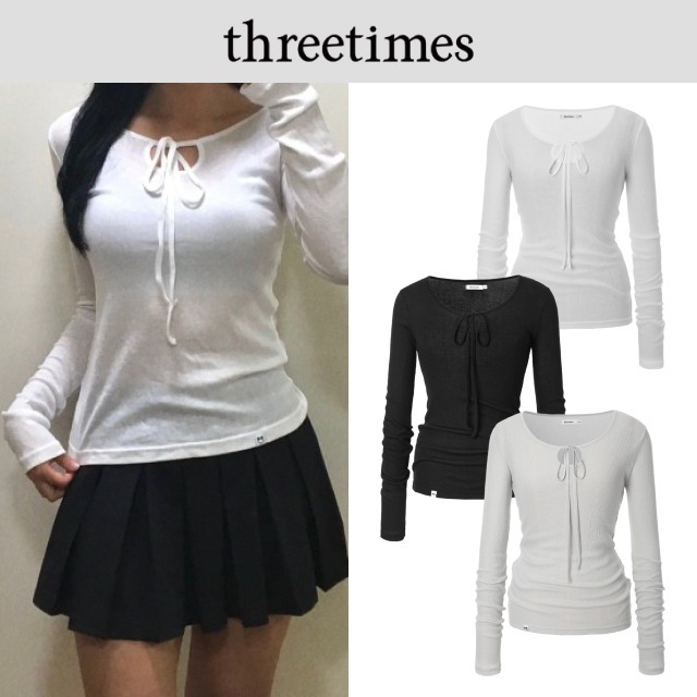 【threetimes】24FW Hazy top 3色 | 韓国人気 | 日本未入荷