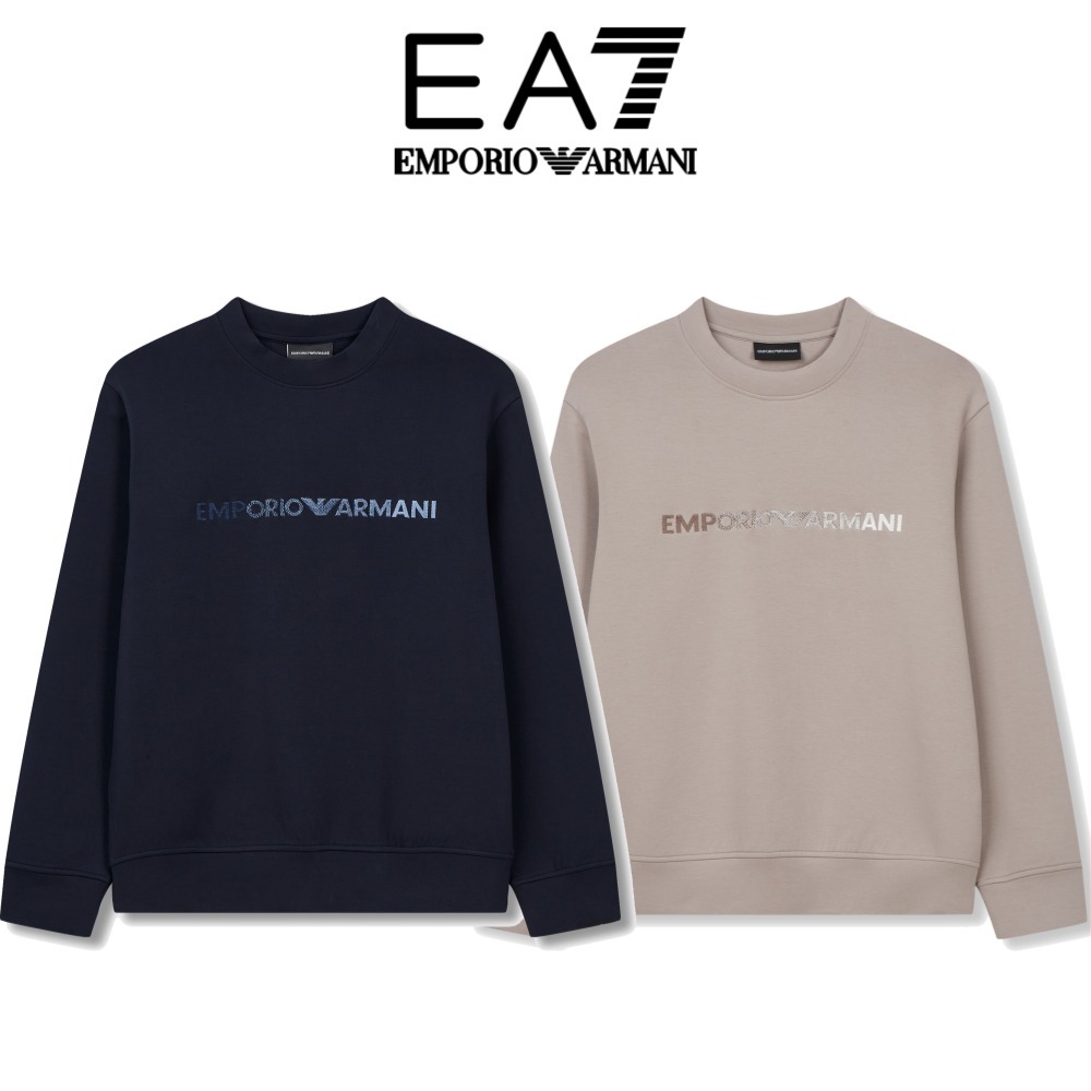 【EMPORIO ARMANI】 M's Embroidered Gradient Logo Sweatshirt
