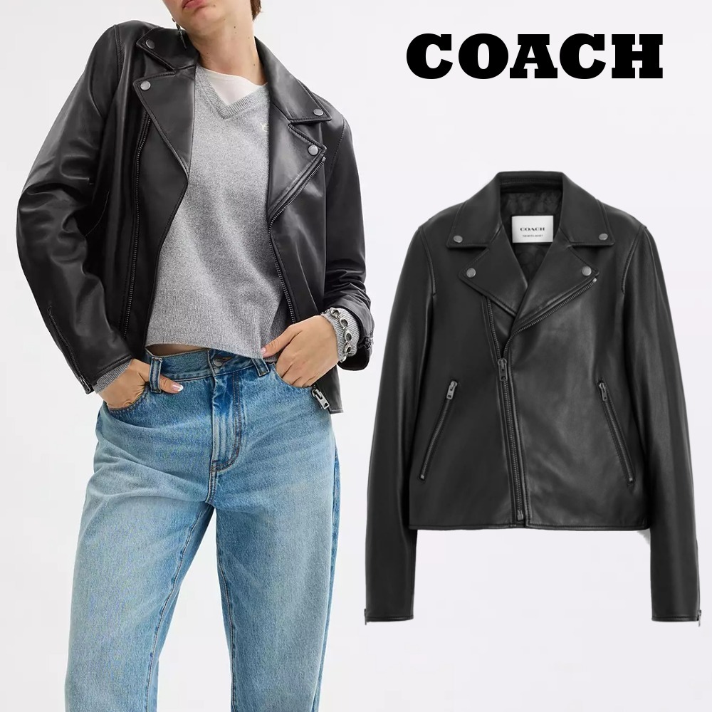 COACH☆レザー モト ジャケット