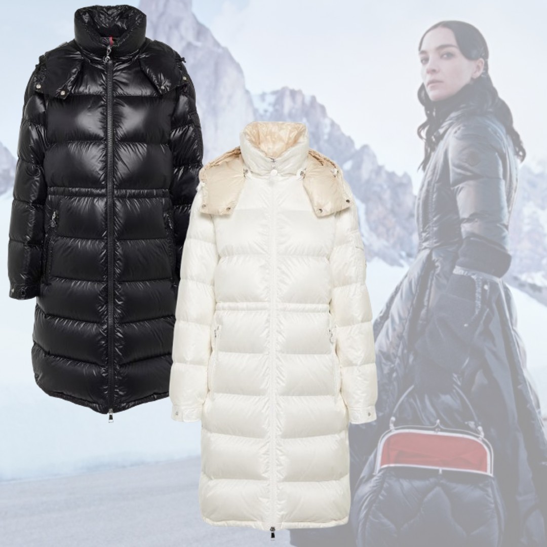 【希少】MONCLER Meillon ロゴ入り ハイネックダウンコート ２色