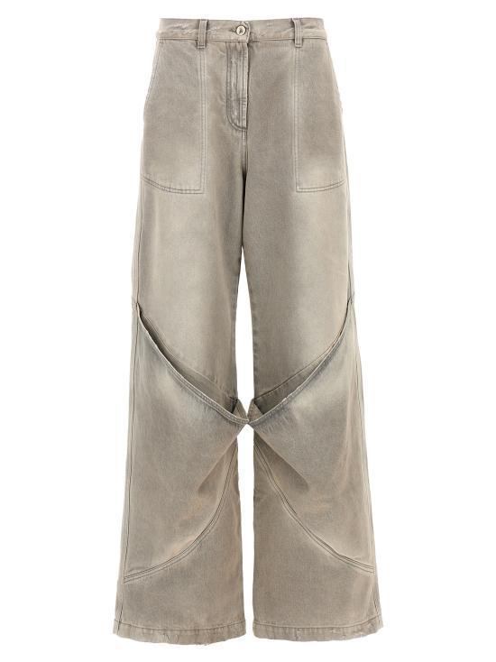 デニム・ジーパン THE ATTICO Women Denim Pants 247WCP198D089733 Gray