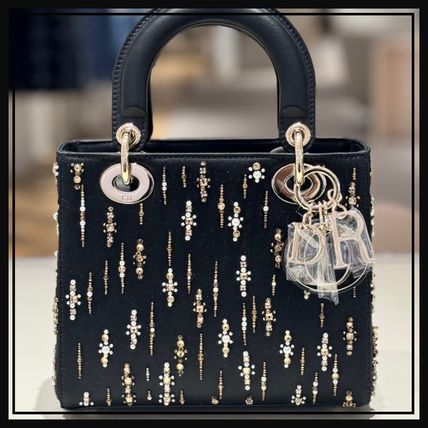 【ビーズの刺繍がエレガント♡】LADY DIOR マイクロバッグ ビーズ 刺繍 Dior LADY DIOR(ディオール レディ ディオール