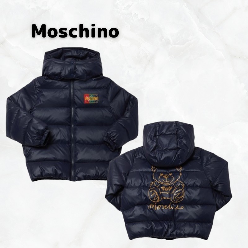 Moschino baby フロントロゴ バックプリント ジャケット