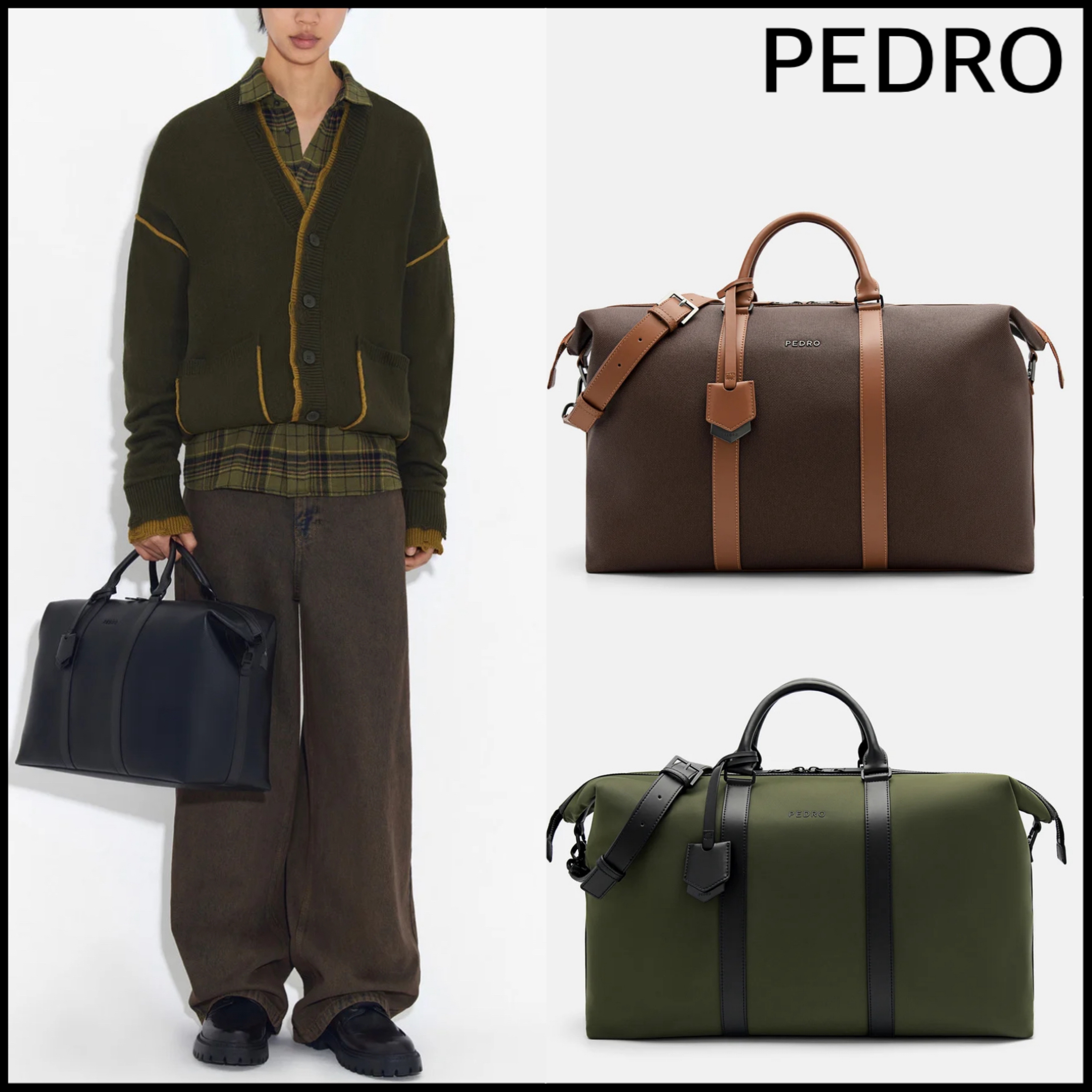 PEDRO【日本未入荷】Hunter Duffle Bag/ 2way スタイリッシュ