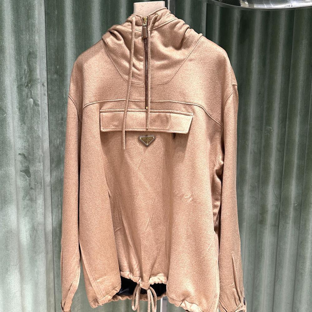 PRADA プラダ キャメルヘア アノラック アウター P551OQ