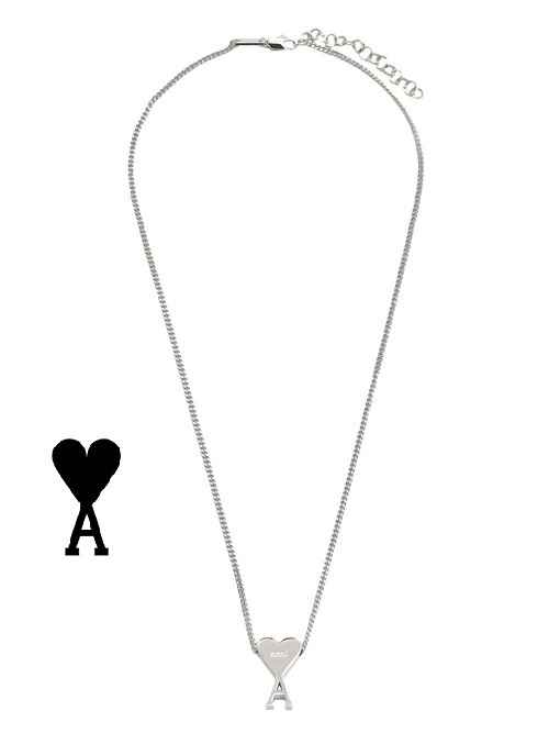 AMI Paris Ami De Coeur ロゴペンダントネックレス