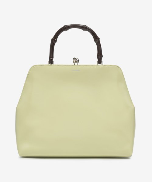 トートバッグ Jil Sander Goji Frame Square Bamboo Tote Bag Light Green JSP