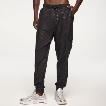 国内発送 Zumba Runway Men's Woven Cargo Pants Bold Black
