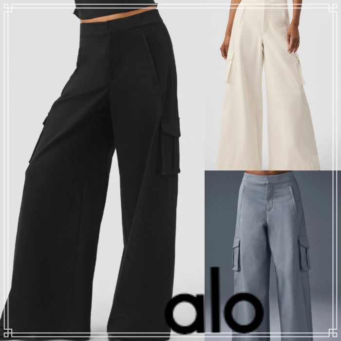 【ALO Yoga】Show Off カーゴ ワイド レッグ パンツ 3色