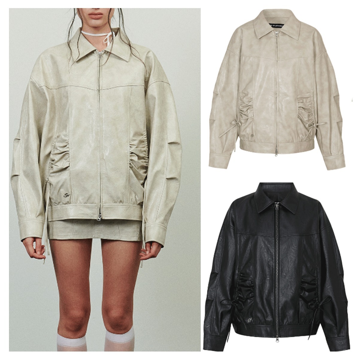 ジャケット PAIN OR PLEASURE CIELO LEATHER JACKET 4BNY340
