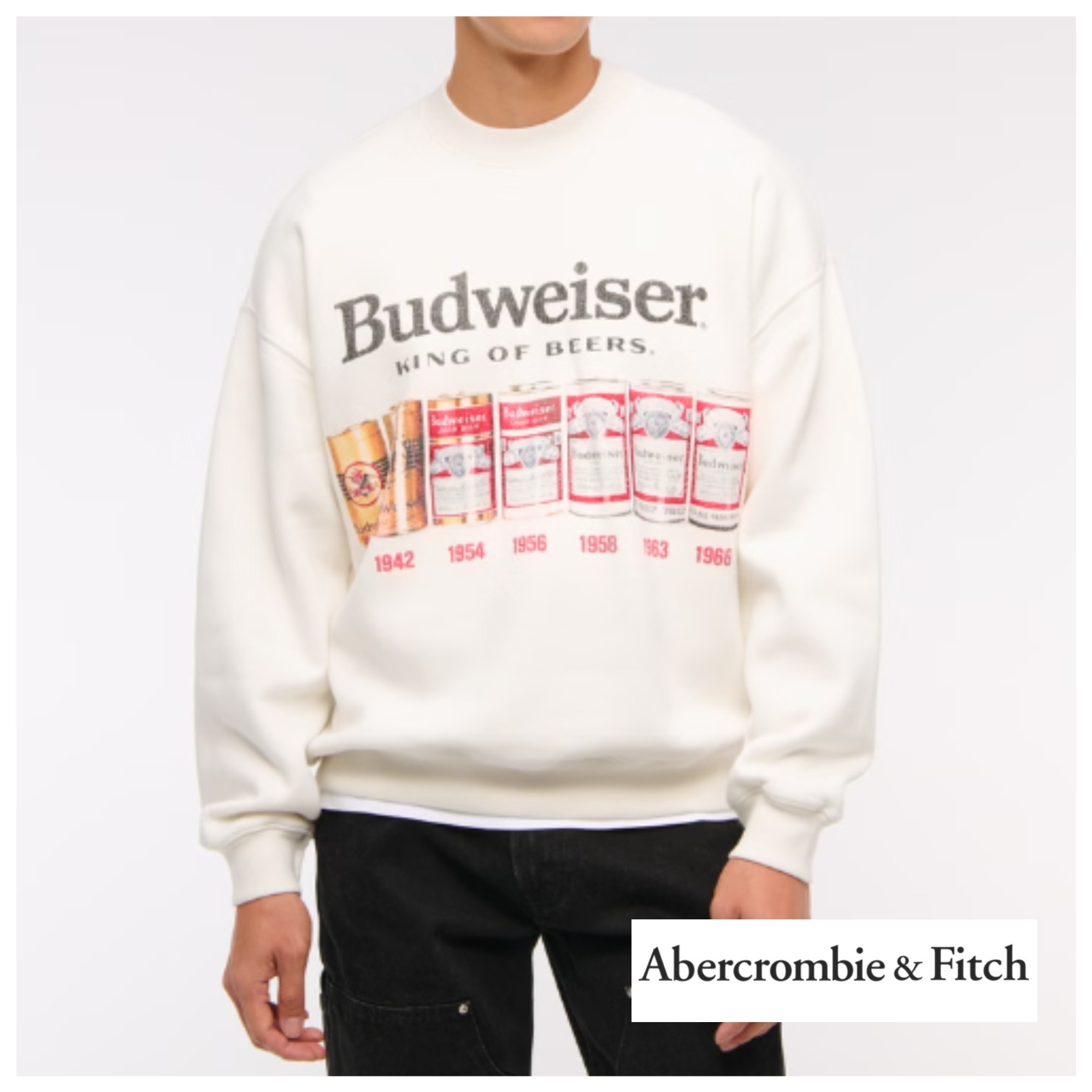 ★Abercrombie & Fitch★バドワイザー グラフィックスウェット