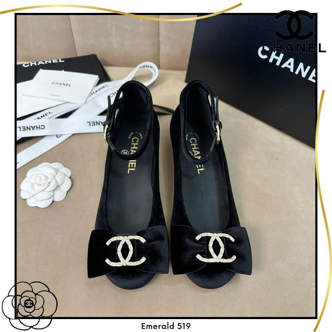新作♡【CHANEL】メリージェーン ロゴ