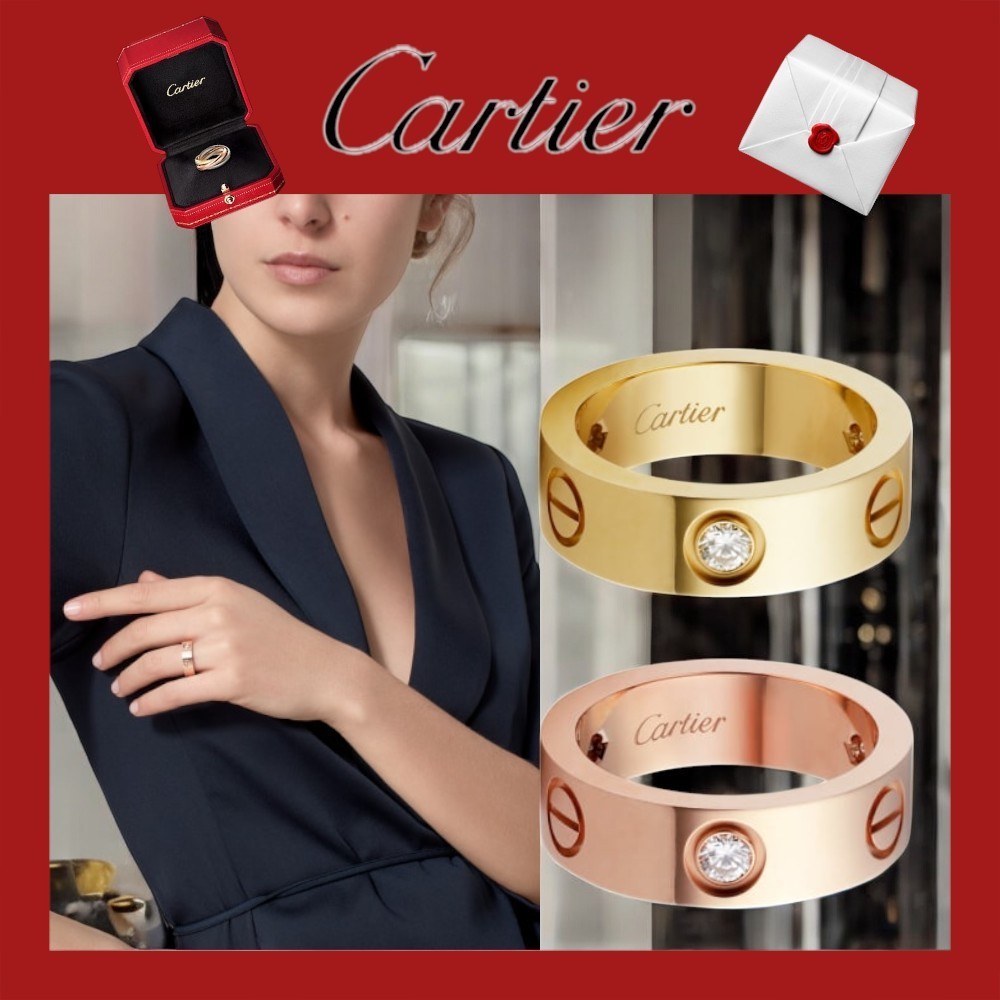 Cartier Love リング 3ダイヤモンド