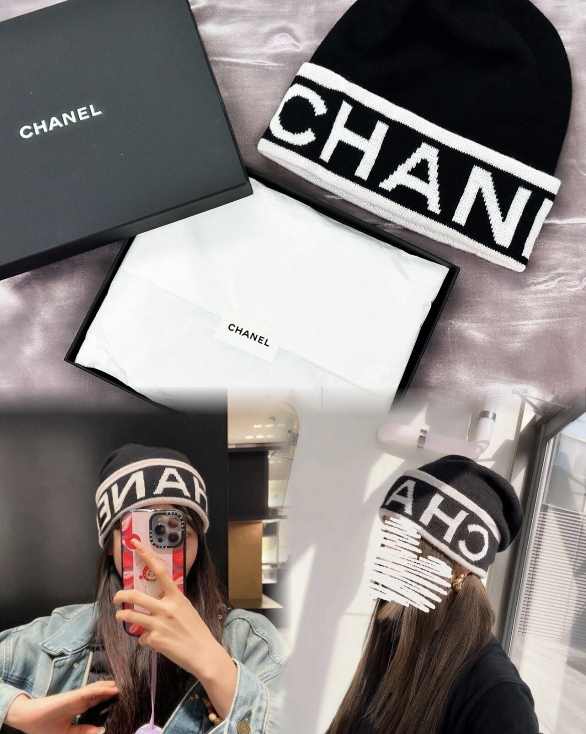ロゴがスポーティで良きアクセントに メンズも◎CHANEL ニット帽