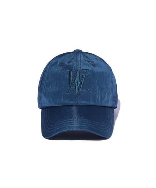 キャップ WOOALONG Signature Logo ball cap NYLON MID BLUE SF5AAC252MB