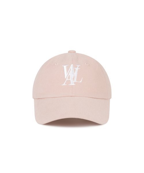 キャップ WOOALONG Signature low ball cap LIGHT PINK WL230WCA81ULPK