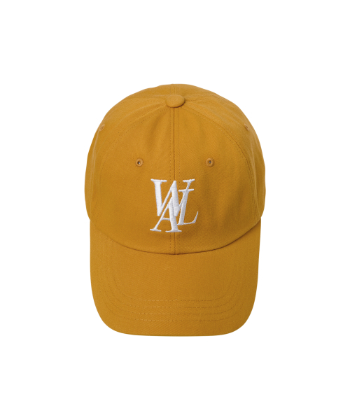 キャップ WOOALONG Signature Logo ball cap FOREST YELLOW SD5AAC102FY