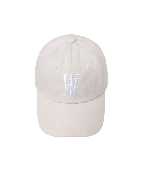 キャップ WOOALONG Signature Logo ball cap WARM BEIGE SD5AAC102WB