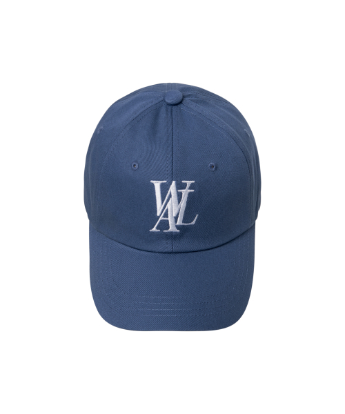 キャップ WOOALONG Signature Logo ball cap MID BLUE SD5AAC102MB