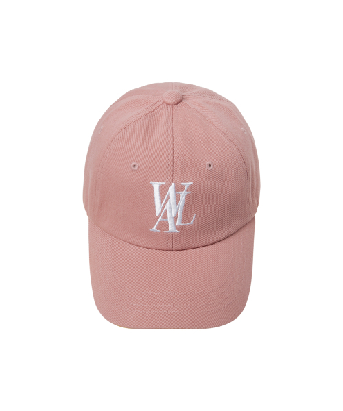 キャップ WOOALONG Signature Logo ball cap DUSTY PINK cap_logo_002dpk