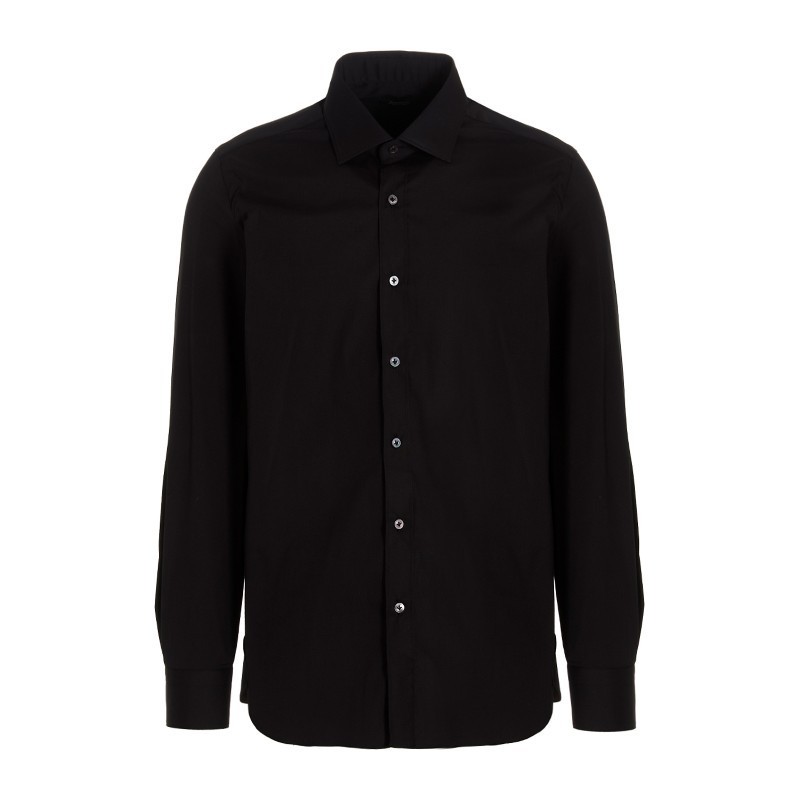 Tシャツ・カットソー BARBA SS24 Poplin shirt (T1U12P01PZ2708 0001)