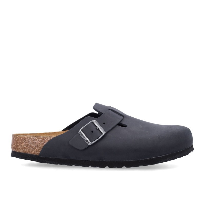 サンダル・ミュール BIRKENSTOCK FW24 BOSTON OILED LEATHER (059463 BLACK)