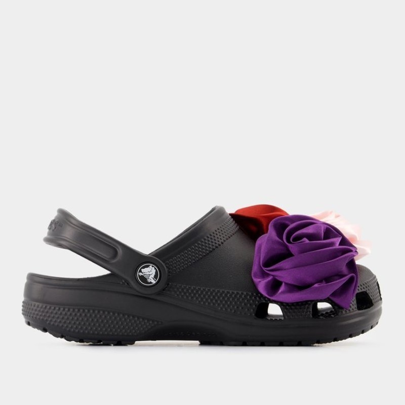 サンダル・ミュール CROCS Classic Rosette Sandals - Crocs - Synthetic - Black