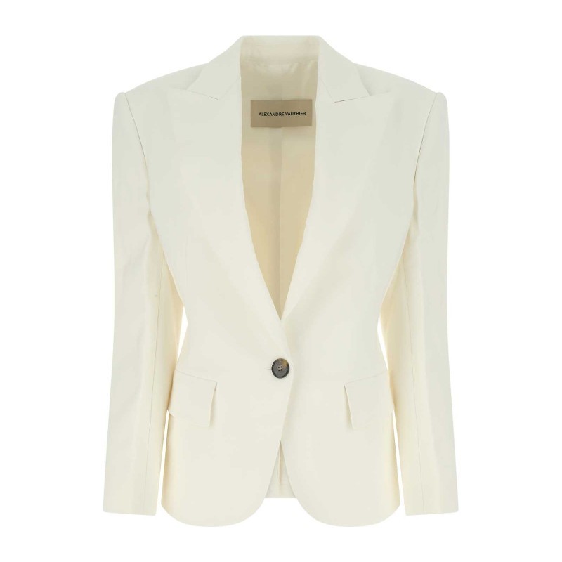 ジャケット ALEXANDRE VAUTHIER Ivory stretch viscose blend blazer