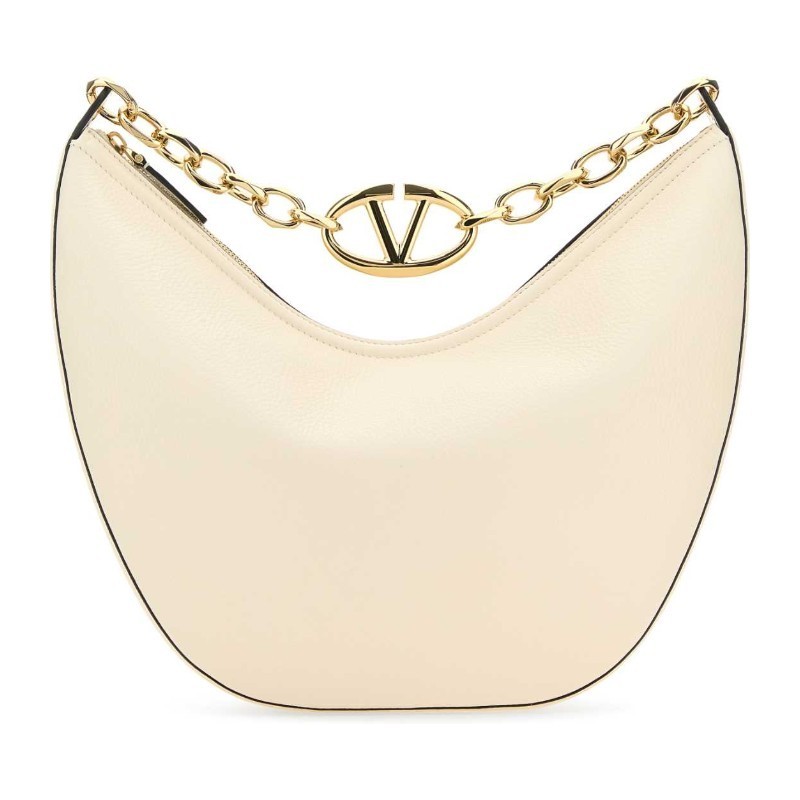 ショルダーバッグ・ポシェット VALENTINO Ivory leather medium VLogo shoulder bag