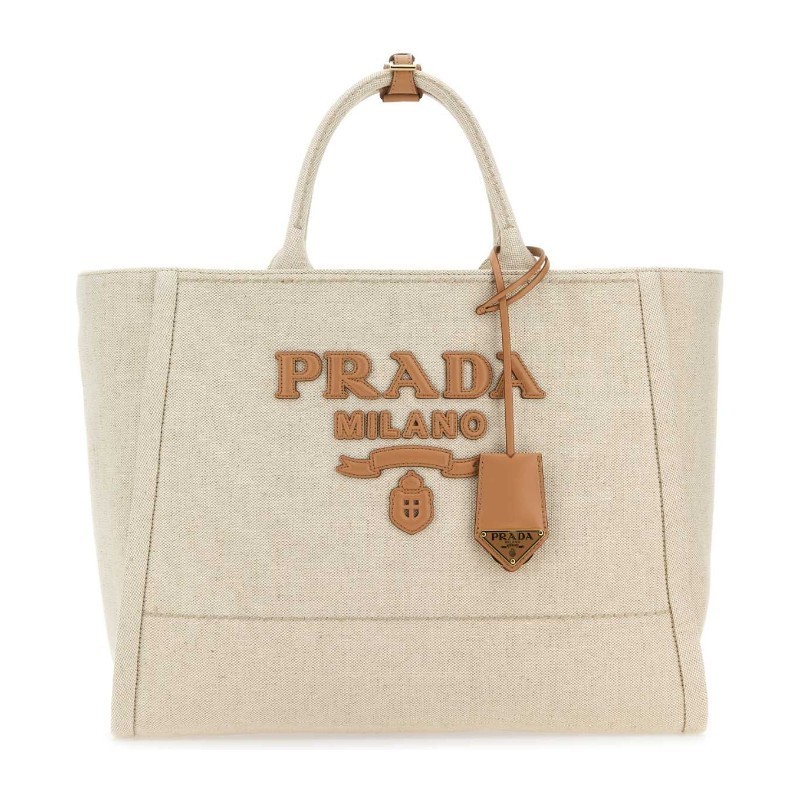 トートバッグ PRADA FW25 Sand canvas shopping bag (1BG473VOHO2DLI F0018)