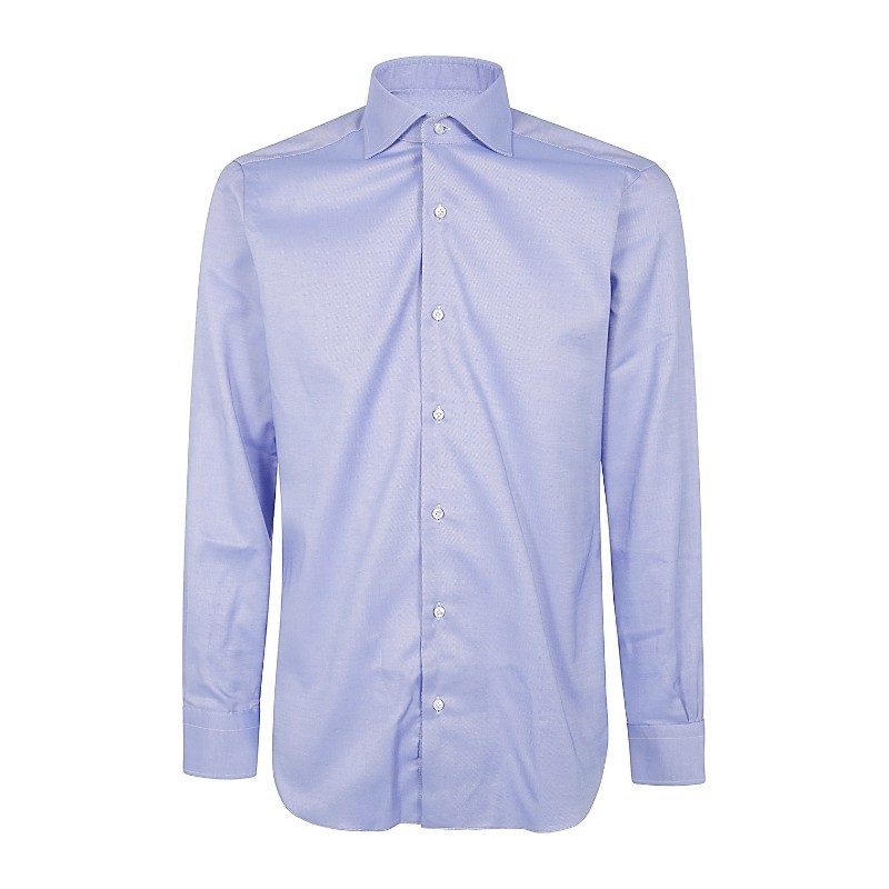 Tシャツ・カットソー BARBA FW24 NECK SHIRT (I1U13P0144203U 0003 BLUE)